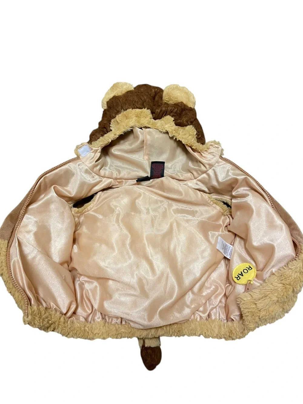 Going Wild Baby Lion Costume Vest Hooded Plush Fuzzy 12M Halloween TrickorTreat